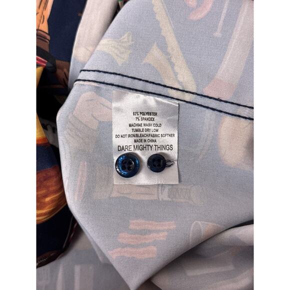 RSVLTS Shirt Medium Mens Ron Swanson Polo of Greatness Parks Recreation - Picture 8 of 8